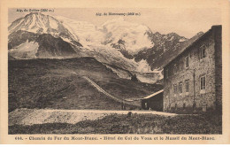 74 CHAMONIX MONT BLANC AP#DC755 CHEMIN DE FER DU MONT BLANC ET HOTEL DU COL DE VOZA LE MASSIF DU MONT BLANC - Chamonix-Mont-Blanc