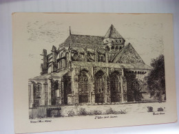 Redon, église Saint Sauveur (Dessin Yves Ducourtioux) (GF3978) - Redon