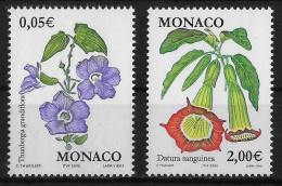 MONACO - ANNEE 2002 - FLEURS - N° 2321 ET 2322 - NEUF** MNH - Ongebruikt