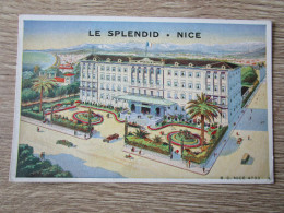 CPA ILLUSTREE 06 NICE HOTEL LE SPLENDID PALACE - Bar, Alberghi, Ristoranti