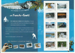 Feuillet Collector Facteurs Reporters En Franche Comté France 2012 IDT L V 20gr 10 Timbres Autoadhésifs N°174 - Collectors