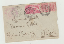 BUSTA SENZA LETTERA VIAGGIATA NEL 1917 - LANCIERI DI FIRENZE - TARIFFA ESPRESSO WW1 - Storia Postale