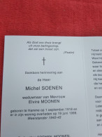 Doodsprentje Michel Soenen / Hamme 1/9/1918 - 19/6/1998 ( Elvire Moonen ) - Religione & Esoterismo