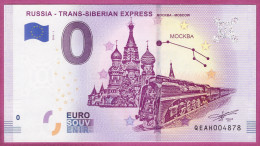 0-Euro QEAH 2019-1 RUSSIA - TRANS-SIBERIAN EXPRESS MOCKBA - MOSCOW - Privéproeven