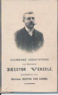 ONDERWIJZER LOCHRISTI HECTOR VERZELE  HUISSE 1870    LOCHRISTI 1921 - Todesanzeige