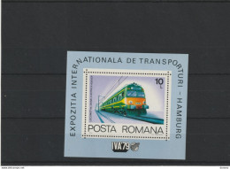 ROUMANIE 1979 Train, Locomotive électrique Yvert BF 138, Michel Block 166 NEUF** MNH Cote 6,50 Euros - Blocks & Sheetlets