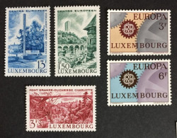 1966 Luxembourg - Tourism Landmarks, Europa CEPT, Lux European Center - Unused ( No Gum ) - Nuevos