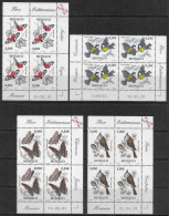 MONACO - ANNEE 2002 - PAPILLONS ET OISEAUX - COIN DATE - N° 2323 A  2326 - NEUF** MNH - Unused Stamps