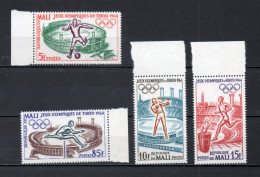 MALI  N° 63 à 66   NEUFS SANS CHARNIERE  COTE 5.00€    JEUX OLYMPIQUES TOKYO SPORT - Malí (1959-...)