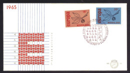 Nederland / Netherlands / Pays Bas FDC E75 No Adress Partly Open Klep (1965) - FDC