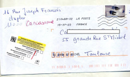 Lettre Flamme Chiffree Vignette   Tournee Facteur - Oblitérations Mécaniques (flammes)