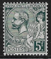 Monaco N°47** Vert-gris Foncé. Superbe Centrage Cote 60€ - Ongebruikt