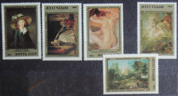 Russia (URSS) 1984, Peinture Française Du Musée Ermitage, Y&T 5164-68 (**) - Unused Stamps