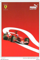 Voiture, Carte Pub Puma , Ferrari F 1 - Autres & Non Classés