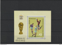 ROUMANIE 1981 Coupe Du Monde De Football, Espagne Yvert BF 152 NEUF** MNH Cote 5 Euros - Blocks & Sheetlets