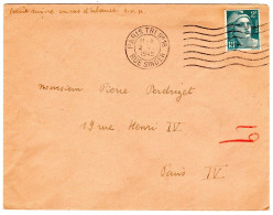 1945  CAD PARIS TRI No 16  Rue Singer - Cartas & Documentos