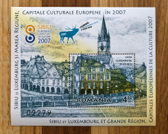 Romania , Sibiu , Luxembourg , Capitales Européenes De La Culture 2007 , Block 409 - Blocks & Sheetlets