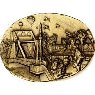 France, Médaille, Comité Du Débarquement D-DAY, Benouville, Bronze, SPL+ - Andere & Zonder Classificatie