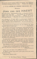 JEAN VAN DER HAERT.  BRUGGE 1886      1950 - Obituary Notices