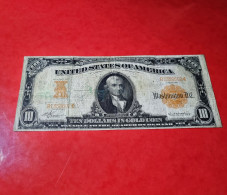 1907 USA $10 DOLLARS *GOLD CERTIFICATE* UNITED STATES BANKNOTE F+/VF BILLETE ESTADOS UNIDOS COMPRAS MULTIPLES CONSULTAR - Gold Certificates – Títulos Oro (1882-1922)