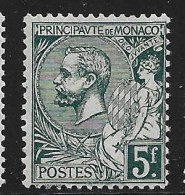 Monaco N°47* Vert-gris Foncé. Cote 30€ - Nuevos