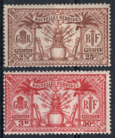 Nouvelles HEBRIDES Timbres-poste N°83(*) & 84(*) Neufs Sans Gomme TB Cote : 2€50 - Unused Stamps