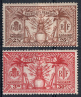 Nouvelles HEBRIDES Timbres-poste N°83(*) & 84(*) Neufs Sans Gomme TB Cote : 2€50 - Ungebraucht