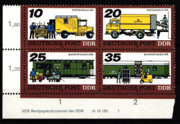 DDR W Zd 364 DV Postfrisch Viererblock #IV574 - Se-Tenant