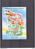 ROUMANIE 1986 EUROPE CSCE, Drapeaux  Michel Block 230 NEUF** MNH - Blokken & Velletjes