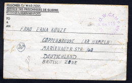 GB 1946 German POW Camp No115 Cover To Coppenbrügge Kreis Hammeln (p1574) - Brieven En Documenten