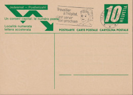 1965, Jedesmal-Postleitzahl Zum:195 10 Cts  ⵙ 1920 MARTIGNY 1,  Flagge: Travailler à L'hôpital C'est Servir Son Prochin - Interi Postali