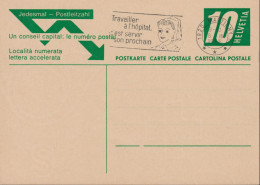 1965, Jedesmal-Postleitzahl Zum:195 10 Cts  ⵙ 1920 MARTIGNY 1,  Flagge: Travailler à L'hôpital C'est Servir Son Prochin - Stamped Stationery