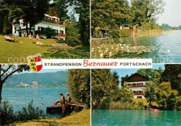 73587050 Poertschach Woerthersee Strandpension Bernauer Liegewiese Badesteg Seer - Autres & Non Classés