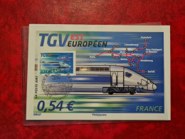 CARTE  MAXIMUM   2007 TGV EST EUROPEEN STRASBOURG - Andere & Zonder Classificatie