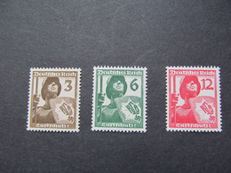 DR Nr. 643-645, 1936, Luftschutz, Postfrisch - Unused Stamps