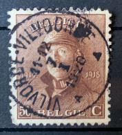 België, 1919, Nr 174, Gestempeld VILVORDE-VILVOORDE - 1919-1920  Re Con Casco