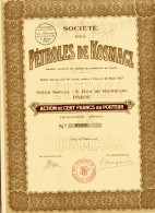 PÉTROLES De KOSMACZ; Action De 100 Francs - Unclassified