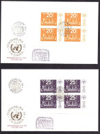 Zweden / Sweden / Sverige Block 2 T/m 5 FDC Stockholmia United Nations (1974) (2 Scan) - FDC