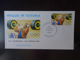 Jeux Olympiques De Los Angeles En 1984 EPJ Wallis Et Futuna Oblitération Mata-Utu Du 3 Février 1984 - Zomer 1984: Los Angeles