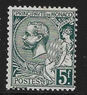 Monaco N°47* Vert-gris Foncé. Cote 30€ - Nuovi