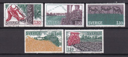SWEDEN,1979, Used Stamp(s), Farming - Cattle , SG997-1001, Scan 20228, - Oblitérés