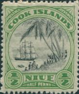 Niue 1932 SG55 ½d Captain Cook Landing MH - Niue