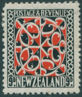 New Zealand 1936 SG587 9d Red And Grey Maori Panel MLH - Andere & Zonder Classificatie