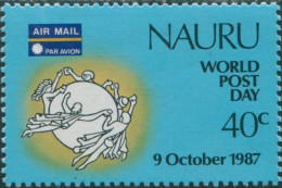 Nauru 1987 SG353 40c World Post Day FU - Nauru