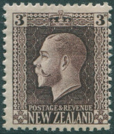 New Zealand 1915 SG420 3d Chocolate KGV MH - Otros & Sin Clasificación