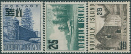 Norfolk Island 1960 SG37-39 Scenes Surcharges Set MNH - Norfolk Eiland