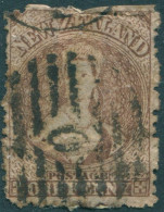 New Zealand 1873 SG132a 1d Brown QV Wmk Large Star FU - Other & Unclassified