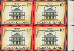 Norfolk Island 1973 SG140 10c Historic Building Block FU - Isola Norfolk