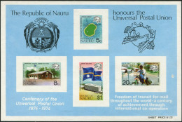 Nauru 1974 SG126 UPU MS MNH - Nauru