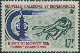 New Caledonia 1966 SG419 17f High Jumping MLH - Otros & Sin Clasificación